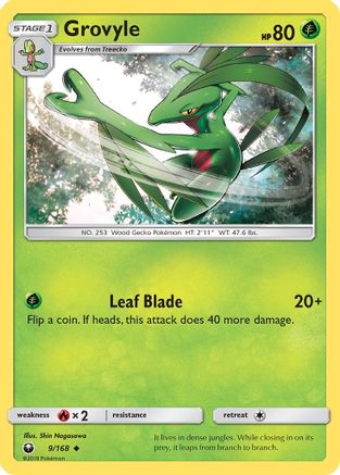 Grovyle (9/168) [Soleil et Lune : Tempête céleste] 