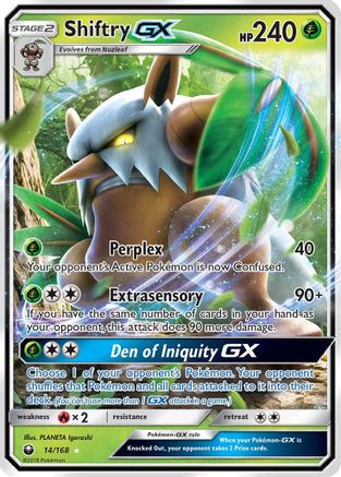 Shiftry GX (14/168) [Soleil et Lune : Tempête céleste] 