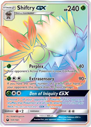 Shiftry GX (169/168) [Soleil et Lune : Tempête céleste] 