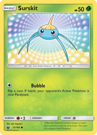 Surskit (15/168) [CES SM Celestial Storm]