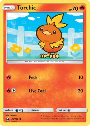 Torchic (26/168) [Soleil et Lune : Tempête céleste] 