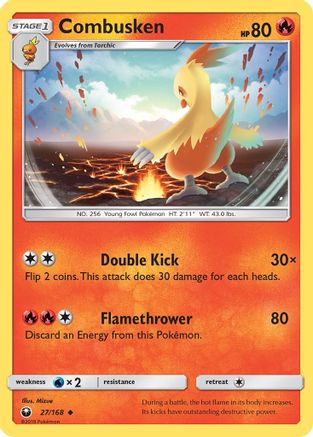 Combusken (27/168) [Soleil et Lune : Tempête céleste] 