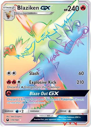 Blaziken GX (Secret) 170/168 - [SM  Celestial Storm] Holofoil