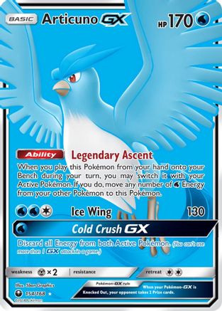 Articuno GX (Full Art) 154/168 - [SM  Celestial Storm] Holofoil
