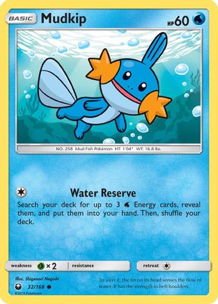 Mudkip (32/168) [Soleil et Lune : Tempête céleste] 