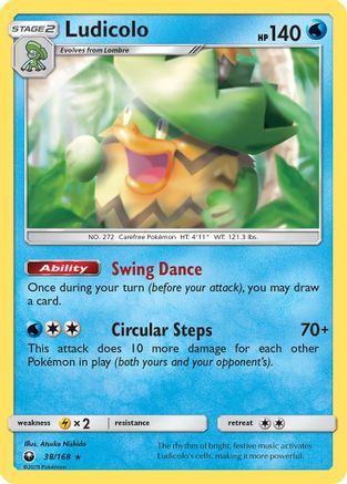 Ludicolo 38/168 - [SM  Celestial Storm] Holofoil