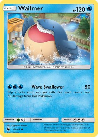 Wailmer 39/168 - [SM  Celestial Storm]