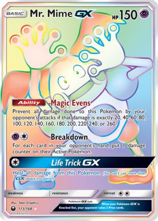 Mr. Mime GX (Secret) 173/168 - [SM  Celestial Storm] Holofoil