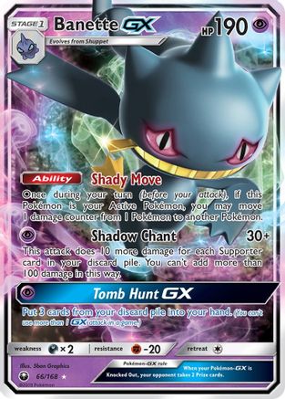 Banette GX (66/168) [Soleil et Lune : Tempête céleste] 