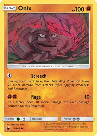 Onix (71/168) [Soleil et Lune : Tempête céleste] 
