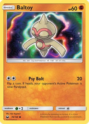 Baltoy 78/168 - [SM  Celestial Storm]
