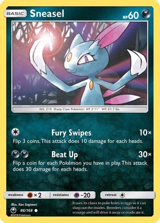 Sneasel (86/168) [Soleil et Lune : Tempête céleste] 