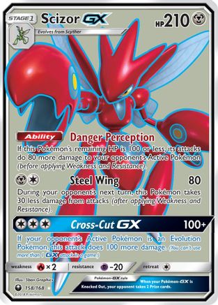 Scizor GX (158/168) [Soleil et Lune : Tempête céleste] 