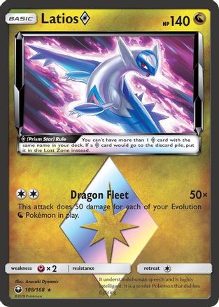 Latios Prism Star 108/168 - [SM  Celestial Storm] Holofoil