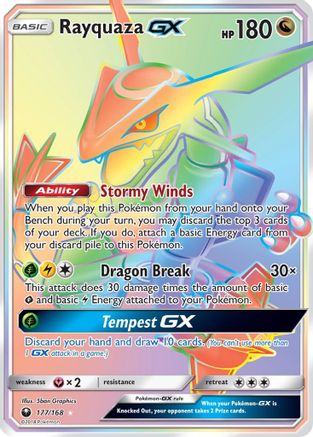 Rayquaza GX (177/168) [Soleil et Lune : Tempête céleste] 