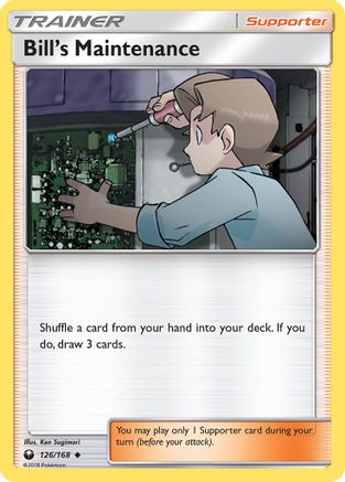 Bill's Maintenance 126/168 - [SM  Celestial Storm]
