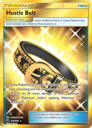Hustle Belt (Secret) 179/168 - [SM  Celestial Storm] Holofoil
