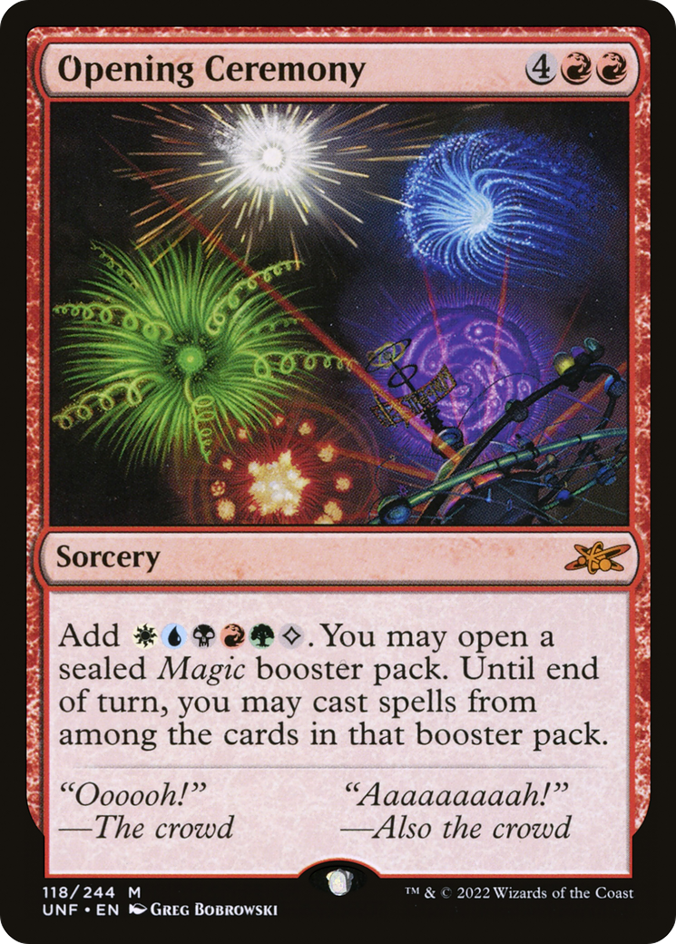 Opening Ceremony (UNF-118) - [Unfinity] Foil