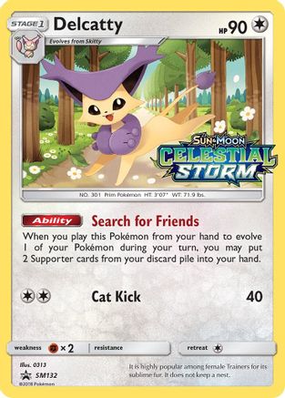 Delcatty (SM132) [Soleil et Lune : Promos Black Star] 
