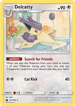 Delcatty (121/168) (Thème Deck exclusif) [Soleil et Lune : Tempête céleste] 