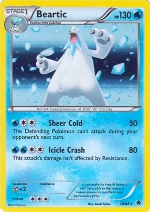 Beartic - 30/98 (Cracked Ice Holo) - [Blister Exclusives] Holofoil