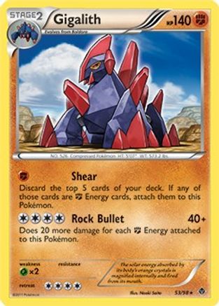 Gigalith - 53/98 (Cracked Ice Holo) - [Blister Exclusives] Holofoil