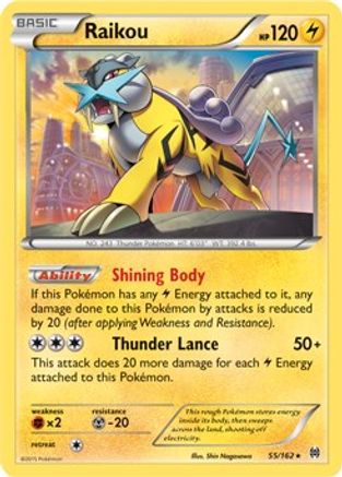 Raikou - 55/162 (Cosmos Holo) 55 - [Blister Exclusives] Holofoil
