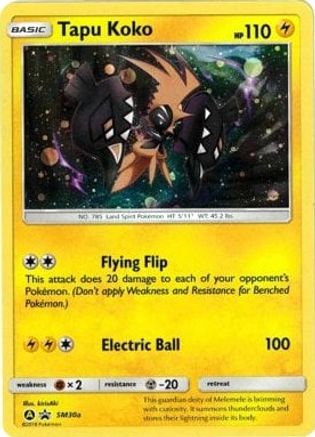 Tapu Koko - SM30a SM30a/248 - [Alternate Art Promos] Holofoil