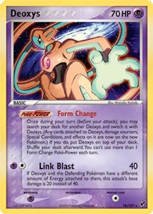 Deoxys - 16/107 (EX Deoxys) - [Deck Exclusives] Holofoil