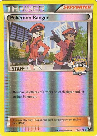 Pokemon Ranger (104/114) (Regional Championship Promo Staff) [XY: Steam Siege]