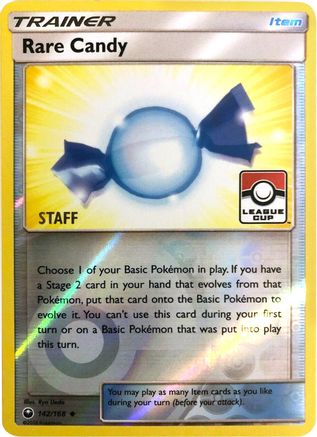 Rare Candy - 142/168 (League Cup) [Staff] 142 - [League & Championship Cards] Reverse Holofoil