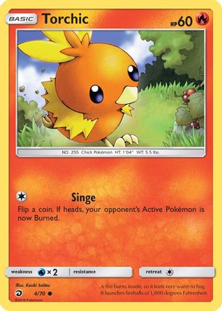 Torchic (4/70) [Soleil et Lune : Majesté du Dragon] 