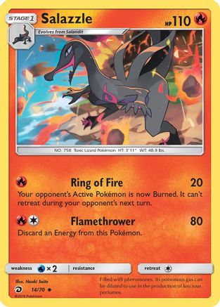 Salazzle (14/70) [Soleil et Lune : Majesté du Dragon] 