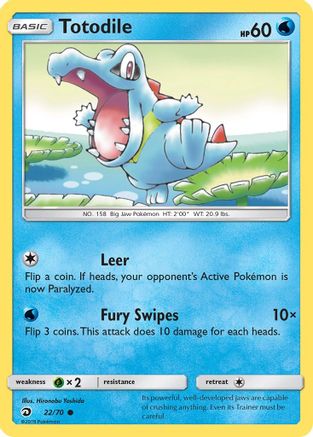 Totodile 22/70 - [Dragon Majesty]