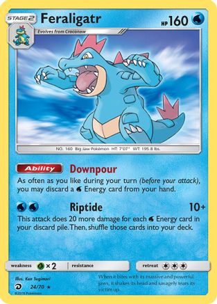 Feraligatr 24/70 - [Dragon Majesty] Holofoil