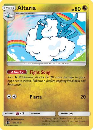 Altaria (40/70) [Soleil et Lune : Majesté du Dragon] 