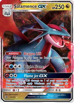 Salamence GX (44/70) [Soleil et Lune : Majesté du Dragon] 