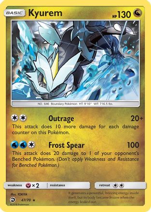 Kyurem 47/70 - [Dragon Majesty] Holofoil