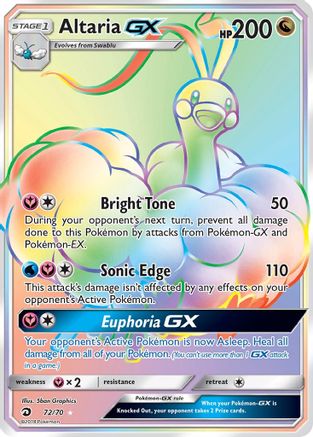 Altaria GX (72/70) [Soleil et Lune : Majesté du Dragon] 