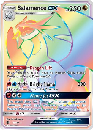 Salamence GX (Secret) 73/70 - [Dragon Majesty] Holofoil