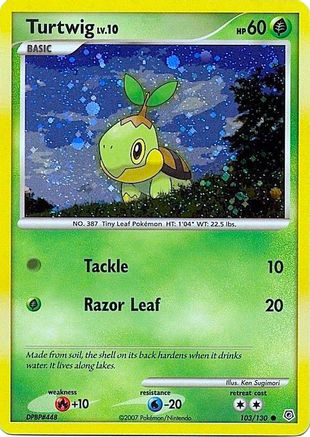 Turtwig - 103/130 (Cosmos Holofoil) - [League & Championship Cards] Holofoil