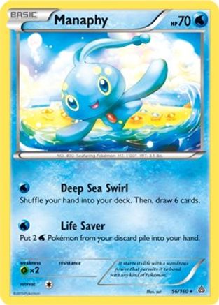 Manaphy (56/160) (Battle Arena Deck exclusif) (Thème Deck exclusif) [XY : Primal Clash] 