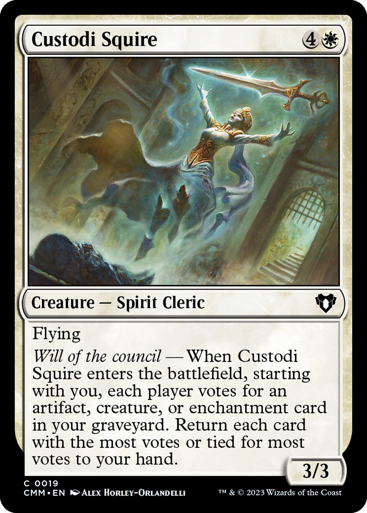 Custodi Squire (CMM-019) - [Commander Masters]
