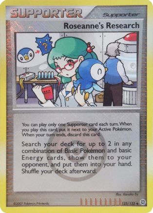 Recherche de Roseanne (125/132) (Promos de la Ligue) [Diamond &amp; Pearl : Merveilles secrètes] 