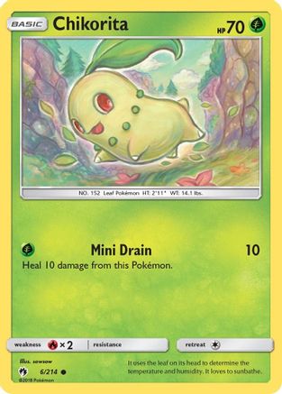 Chikorita (6) 6/214 - [SM  Lost Thunder]