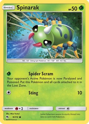 Spinarak (9/214) [Soleil et Lune : Tonnerre perdu] 