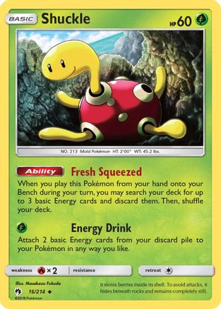 Shuckle (16/214) [Soleil et Lune : Tonnerre perdu] 