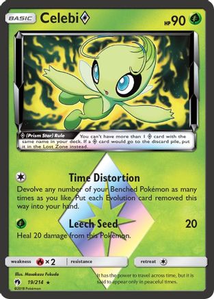 Celebi Prism Star 19/214 - [SM  Lost Thunder] Holofoil
