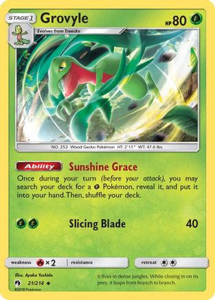 Grovyle 21/214 - [SM  Lost Thunder]