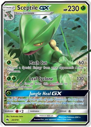 Sceptile GX (22/214) [Soleil et Lune : Tonnerre perdu] 